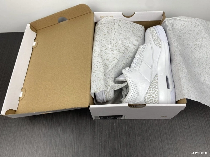 'Triple PS 429487-111 White' 3 Air Retro Jordan 0723